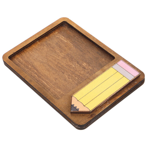 Holz Schreibtisch Organizer Für Notizzettel Kaffeefarben
