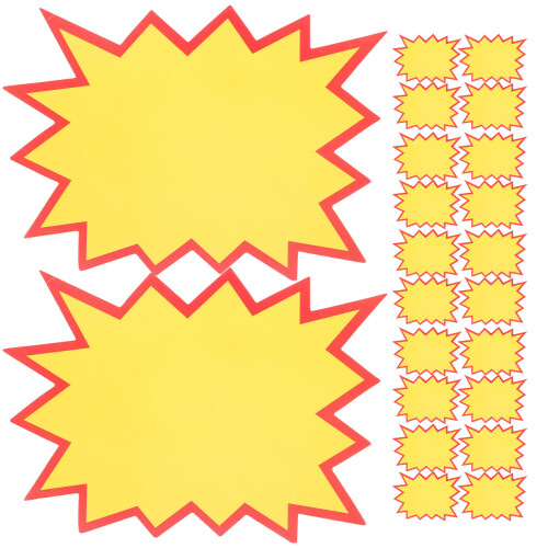 50 Explosion Aufkleber 16,50x12,00x0,10 Cm