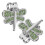 2Stk Metall Ballmarker Clip Für Golf 4