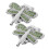 2Stk Metall Ballmarker Clip Für Golf 11