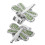 2Stk Metall Ballmarker Clip Für Golf 5
