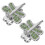 2Stk Metall Ballmarker Clip Für Golf 6