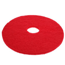 Floor Polishing Pad Cleaning Mat For Floor Machines, Compatible With Hardwood Tile Marble, Durable And Efficient, Red