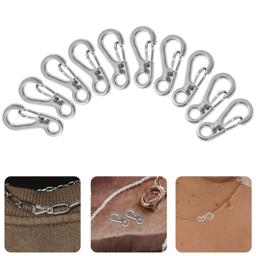 20 Schlüsselanhänger Mit Karabiner Und Mini Klemme 2