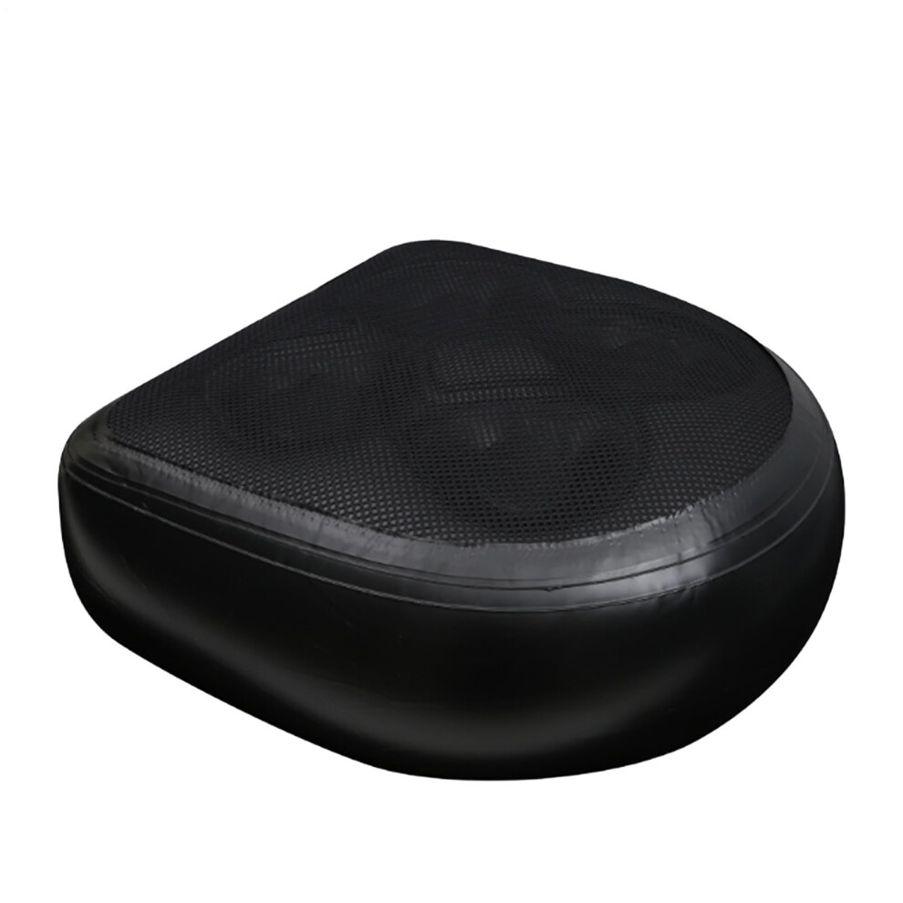 Booster Seat Pvc Tub Seat Portable Inflatable Cushion Quick Inflation Bathtime Dining Chairs Kids Height Support Black