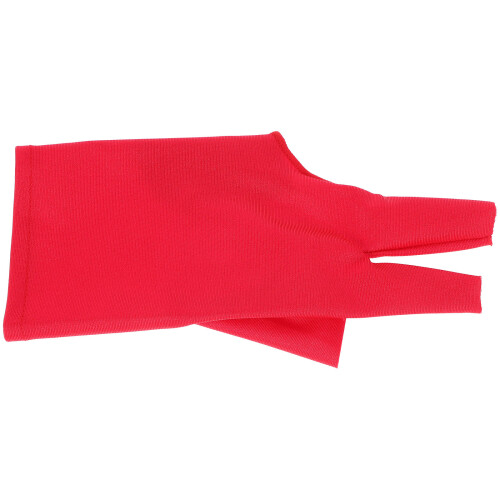 Billiardhandschuh Rot Elastisches Material 1Stück 7,47x3,42x0,08Zoll