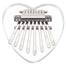 Tragbares Acryl Kleines Kalimba Finger Piano 1 Satz Herzförmig
