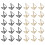 30Pièces Pince- Aluminium Couleurs Assorties Porte-Notes 9