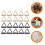 30Pièces Pince- Aluminium Couleurs Assorties Porte-Notes 3
