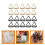 30Pièces Pince- Aluminium Couleurs Assorties Porte-Notes 4