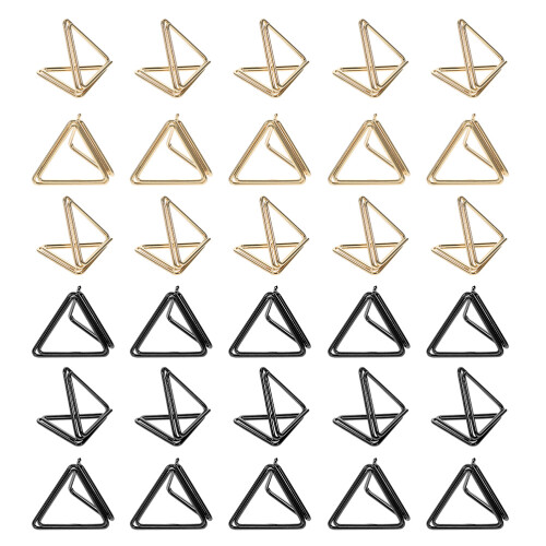 30Pièces Pince- Aluminium Couleurs Assorties Porte-Notes 1