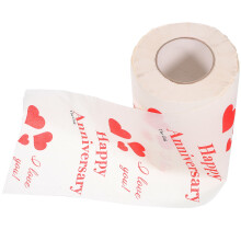 1 Rol Valentijns Gedrukt Toiletpapier