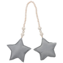 Wooden Kralen Tinsel Zilveren Feestdecoratie Baby Grijs