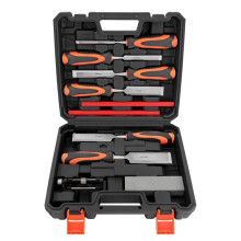 10Pcs Anti-Knock Woodworking Chisel Set Flat Head Slotted Maintenance Kit Easy Install