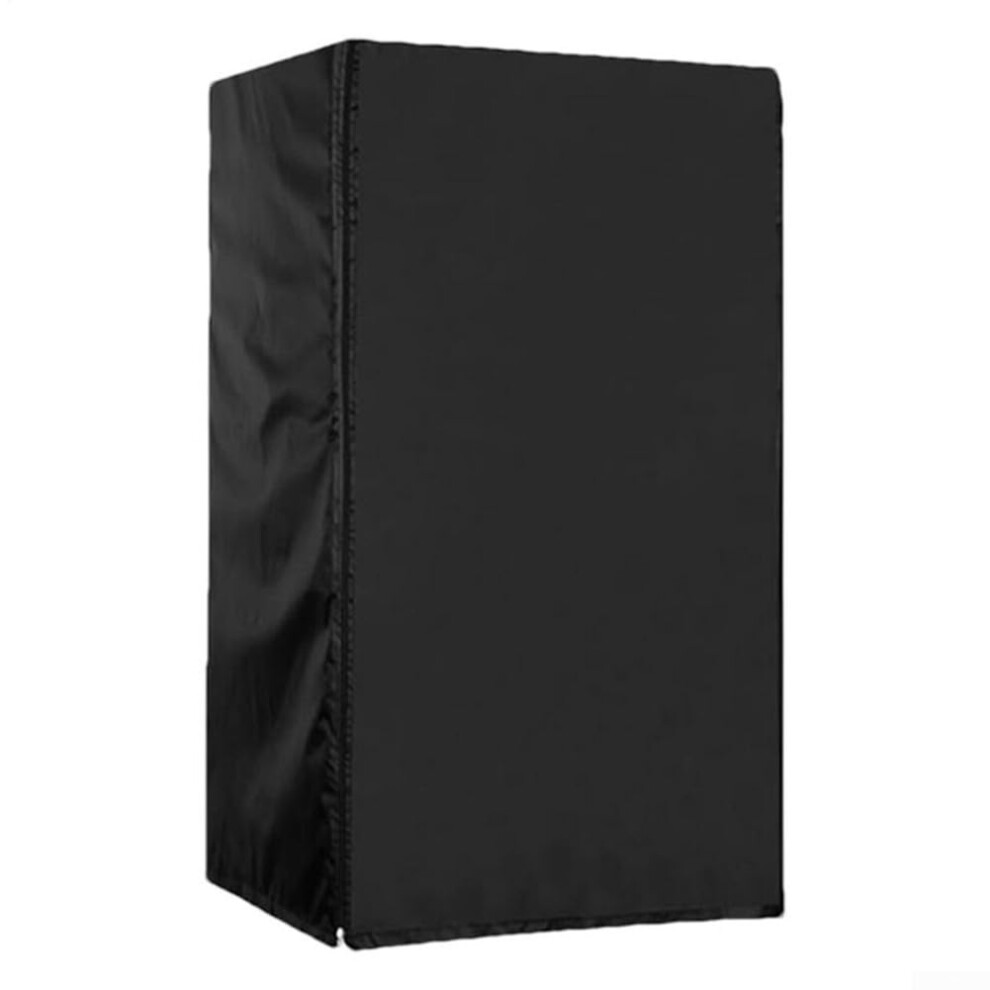 Vertical Refrigerator Cover 210D Oxford Cloth Waterproof Insulated Outdoor Fridge Dust Protection Zipper Black 58x58x142 Cm-image-OPC-PM67BFC-NEW