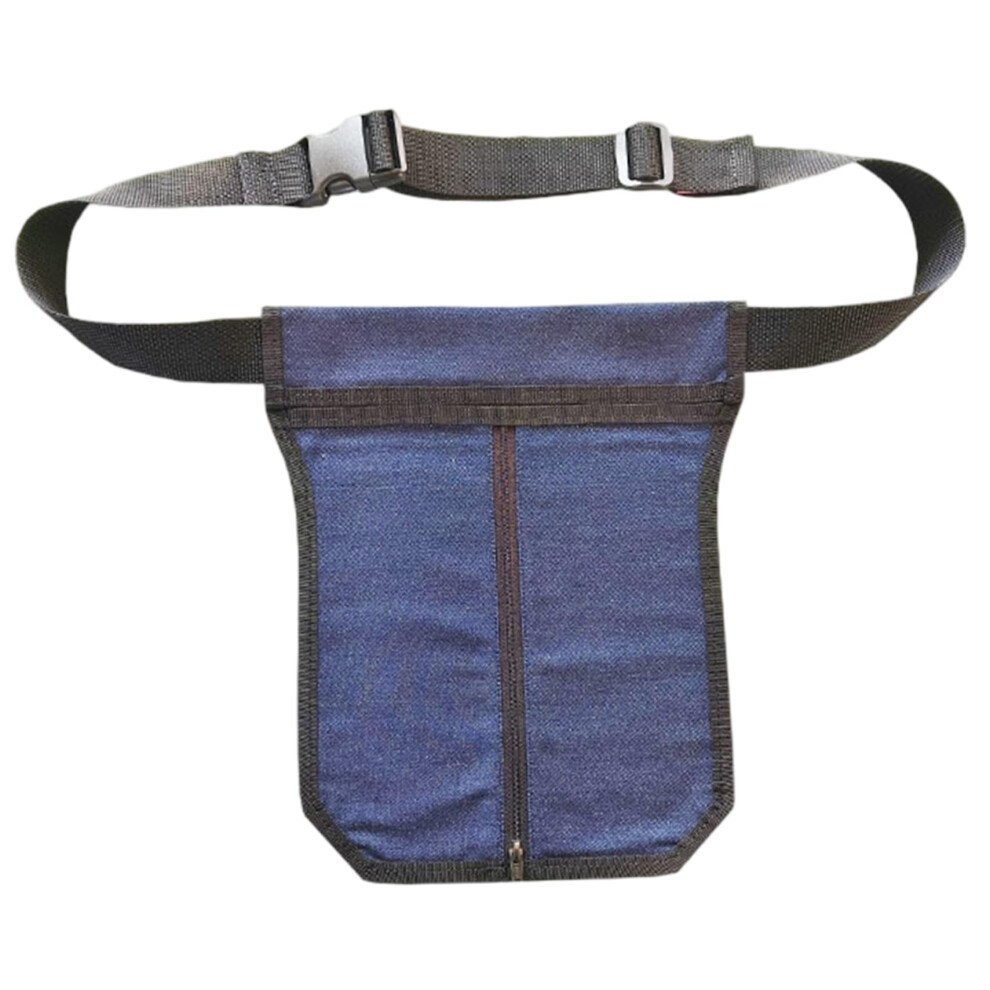 Catheter Bag Holder Waist-Worn 10x9 Inch Waterproof Polyester Nephrostomy Bag Holder With Front Open Zipper And Leg Strap For Urine
