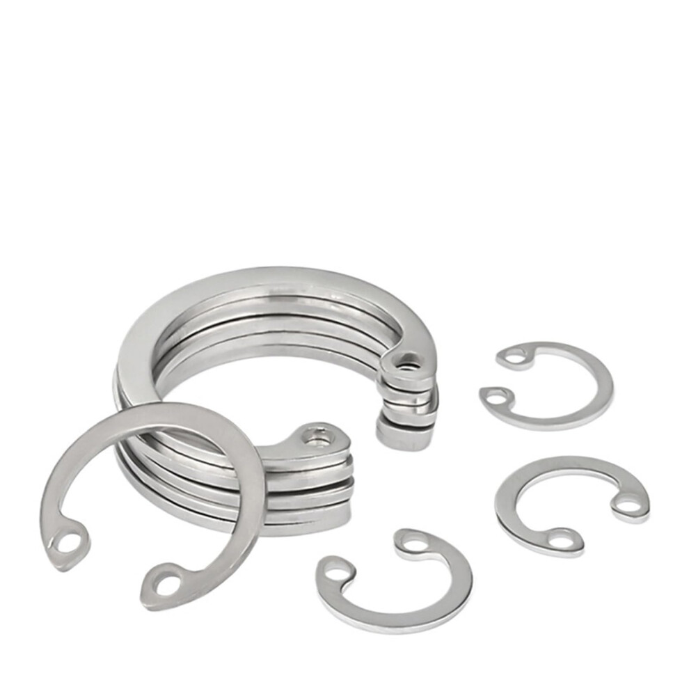 M8 M9 M10 M11 M12-M75 304 Stainless Steel C Type Internal Circlip Retaining Clip Snap Ring C Type Retaining Ring Clamp Spring(M40-3Pcs) Sizes M8-M12 9084446378443