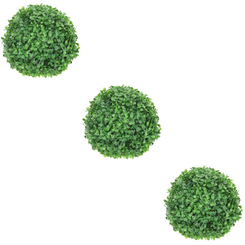 3Stk Kunststoff Topiary Kugel Künstliches Gras Wohnaccessoire 1
