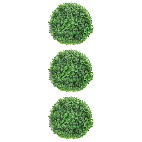 3Stk Kunststoff Topiary Kugel Künstliches Gras Wohnaccessoire 2