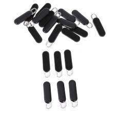 Zipper Slider Retainer Geformte Schwarz 20 Set