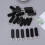 Zipper Slider Retainer Geformte Schwarz 20 Set 3
