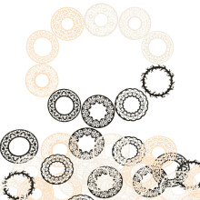 40 Bögen Scrapbooking Zubehör Durchbrochenes Material Papier