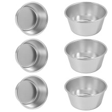 Easy To Clean Muffin Cake 6er-Pack Für Bäcker Antihaft Silber