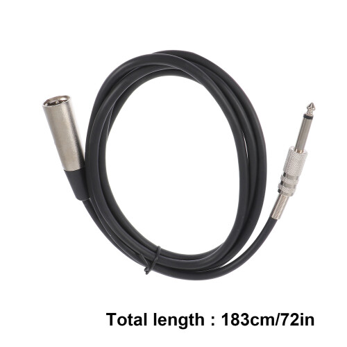 Mikrofon Patchkabel Audio Kabel Schwarz 1 Für Abspielgeräte 2