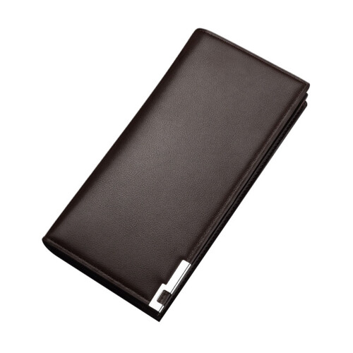 Modisches Herren Portemonnaie Kaffeebraun Pu Einfacher - 2