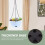 Blue Plastic Hanging Succulents Container Wall Decor Planter 9