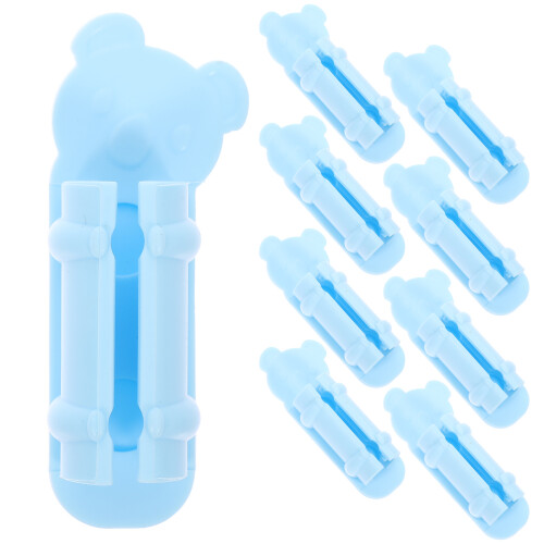 Raindrops 10 Stift Halter Klebend Silikon Blau