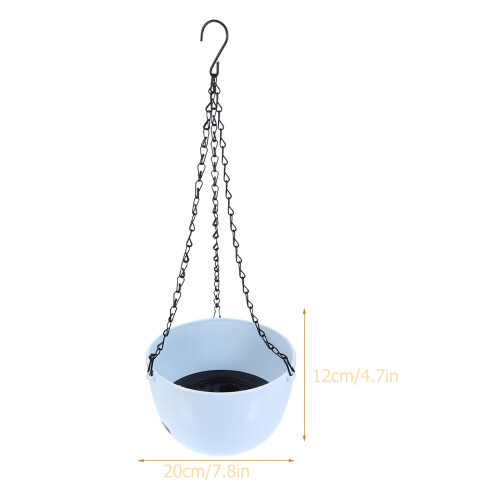 Blue Plastic Hanging Succulents Container Wall Decor Planter 1