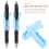 Raindrops 10 Stift Halter Klebend Silikon Blau 7