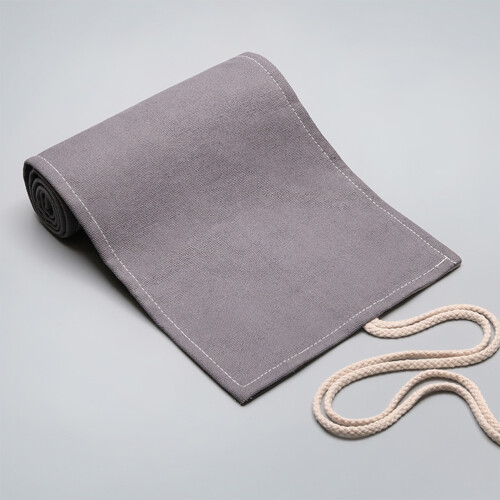 Canvas Stift Vorhang Organizer Bleistiftetui Buntstifte Grau 1