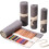 Canvas Stift Vorhang Organizer Bleistiftetui Buntstifte Grau 6