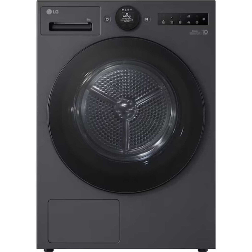 Lg Rhx7009tbb Tumble Dryer Freestanding Front-Load 9 Kg Black