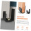 Barn Door Floor Guide Adjustable Design For Sliding Doors, Wall-Mounted Hardware, Pre-Grooved Track Compatible 3