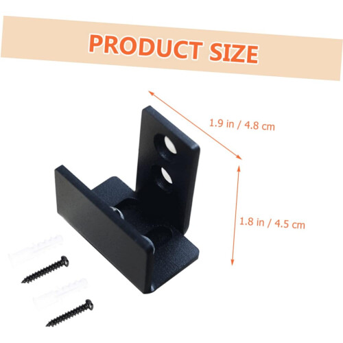 Barn Door Floor Guide Adjustable Design For Sliding Doors, Wall-Mounted Hardware, Pre-Grooved Track Compatible 1