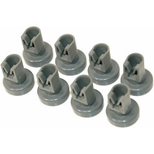 Dishwasher Upper Basket Wheels For Electrolux ESL63010 ESL63040R Compatible 25Mm Wheel Size Set Of 8