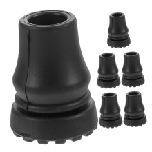 Non-slip Trekking Pole Tips Rubber Foot Covers 6-Piece Anti-Skid Cane Tips For Stability Walking Sticks Seniors
