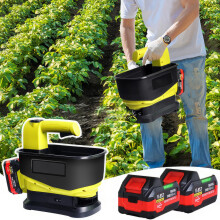 5.5L Handheld Lawn Seed Spreader Adjustable Scatter Width Variable Flow Rate Rock Salt Spreader For Seed Feed Fertiliser