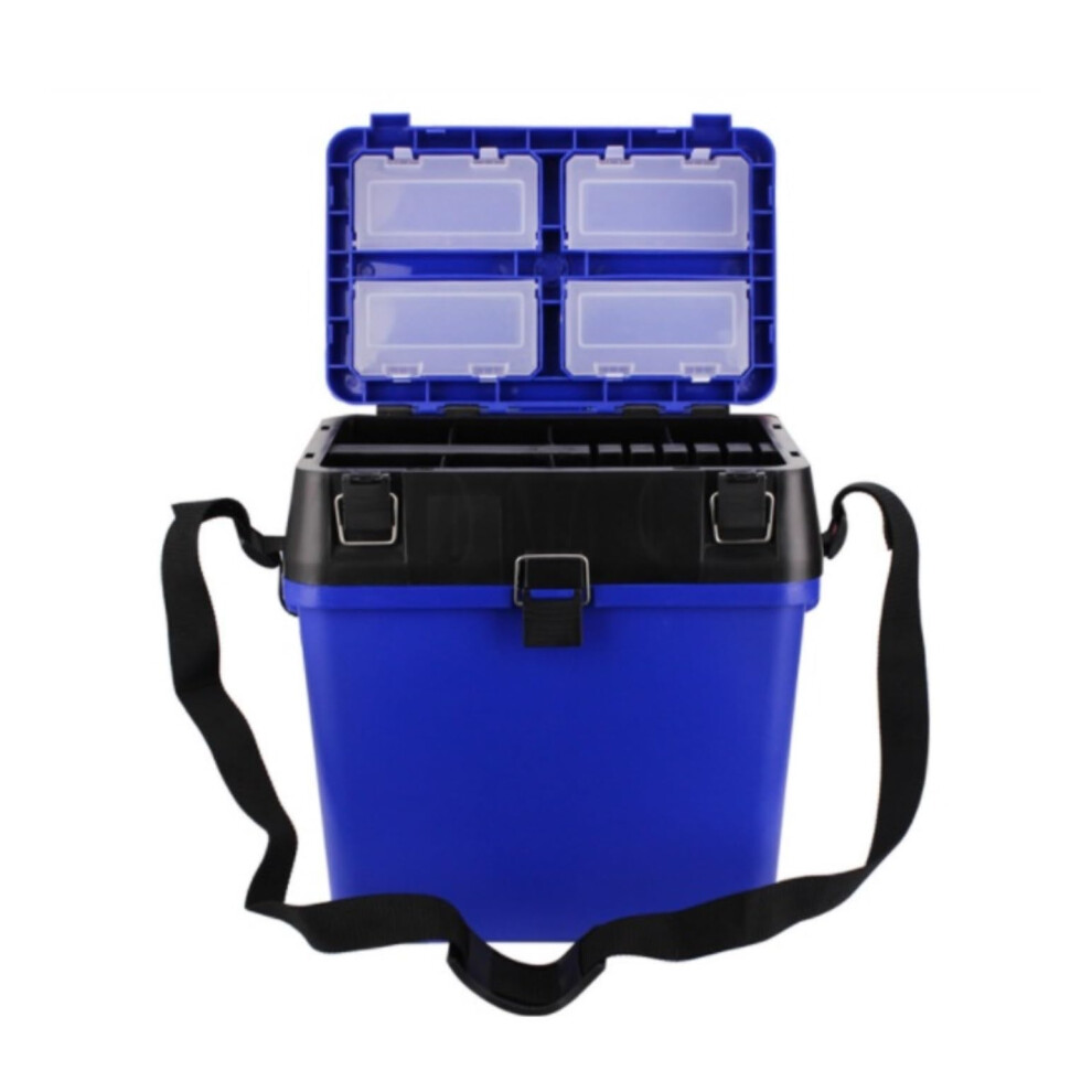 Fishing Tackle Box Sea Fishing Box Blue 37CM Storage Tackle Rig Box For Lures And Accessories-image-OPC-PM67P8K-NEW