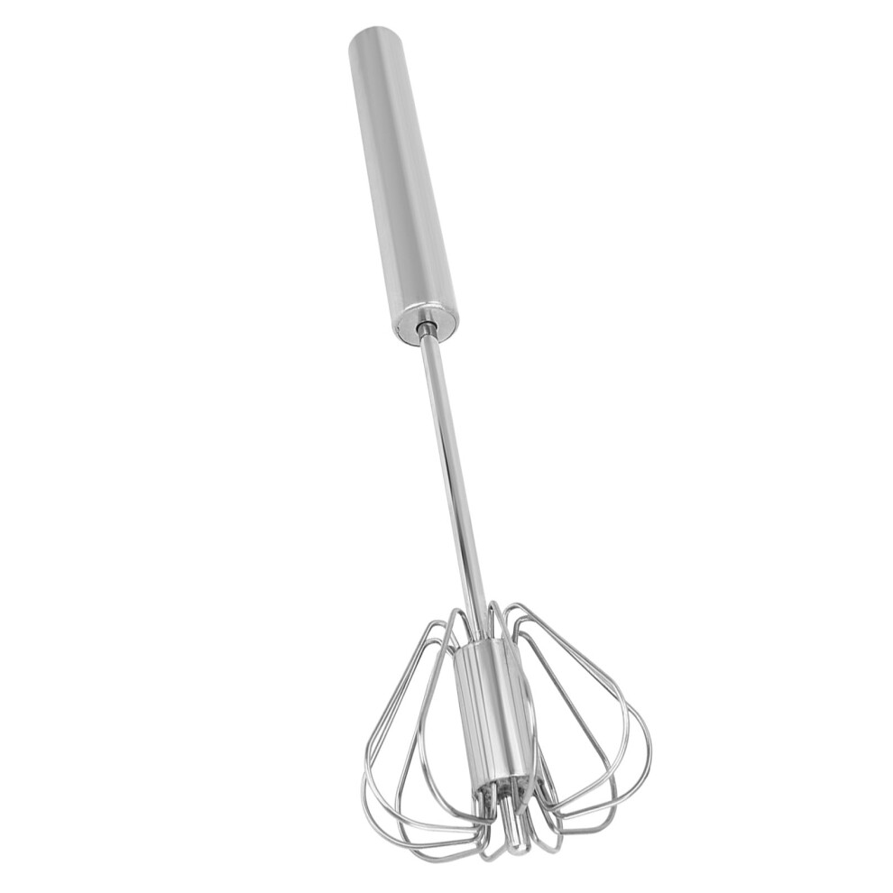 Cream Multifunction Stainless Steel Manual Mixer For Hair Color And Eggs | Semi Automatic Beater, Easy Grip Handle