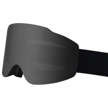 Anti Fog Snow Goggles Large Unisex Ski Snowboard Goggles Black Frame Gray Lens For Men Women