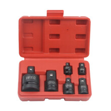 Ratchet Adapter Set 6-Piece Driver Conversion Kit For Socket Adapters Garage Automotive Industrial Home Repair