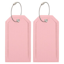 Travel Gepäckanhänger Rosa Pu 2 4,52x2,48x0,08 Zoll