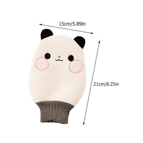 2Stk. Badehandschuhe Polyester Kinder Tiefenreinigung Peeling 1