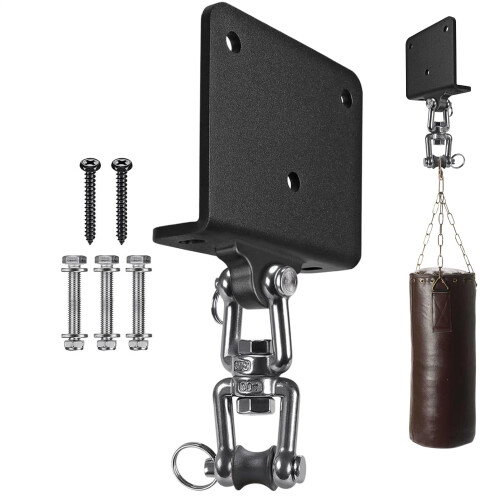 Punching Bag Mount Ceiling Mount 360 Degree Rotating Hook Space Saving For Yoga Workout Basement Speed Training