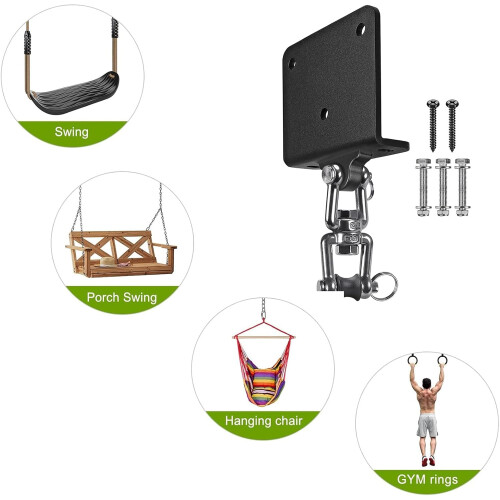 Punching Bag Mount Ceiling Mount 360 Degree Rotating Hook Space Saving For Yoga Workout Basement Speed Training 2