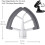 Flex Edge Beater Replacement, Quart Beater Shovel, Flat Beater Replacement for Kitchen, Bowl Scraper with Silicone Edges 4